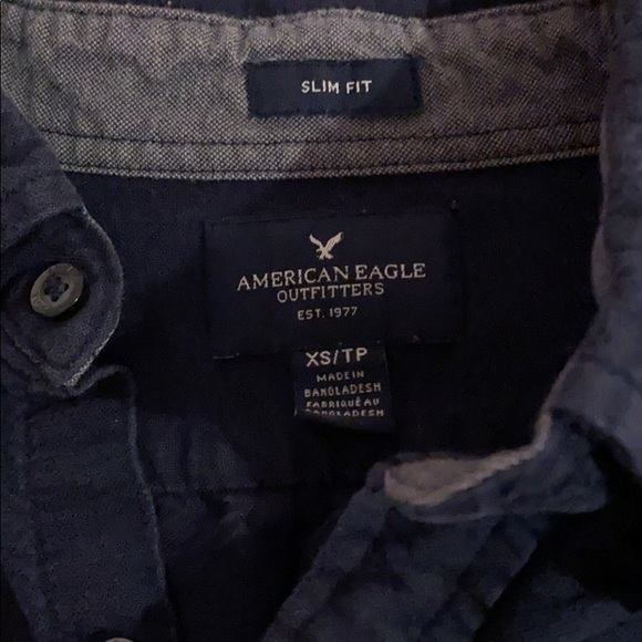 (3/$15) American Eagle Button Up Shirt with Pocket - Picture 5 of 5